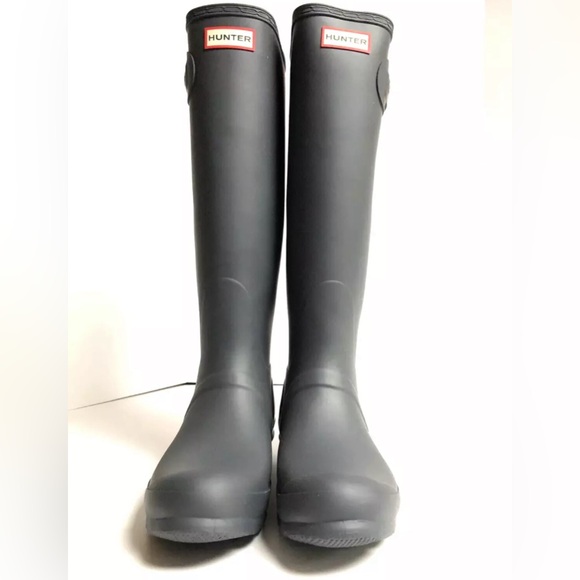 NEW Hunter Womens Original Tall Rain Boot Dark Slate Size 9 M - Picture 2 of 5